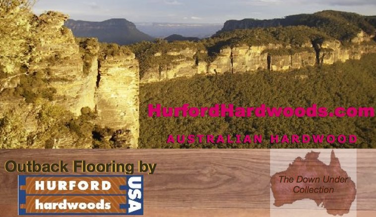 Photo: Hurford Hardwoods's Outback Flooring graphic - the Down Under collection. © 2017 WAM Web Design